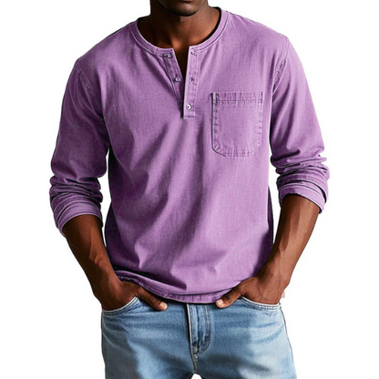 Thomas | Chemise Vintage à Manches Longues