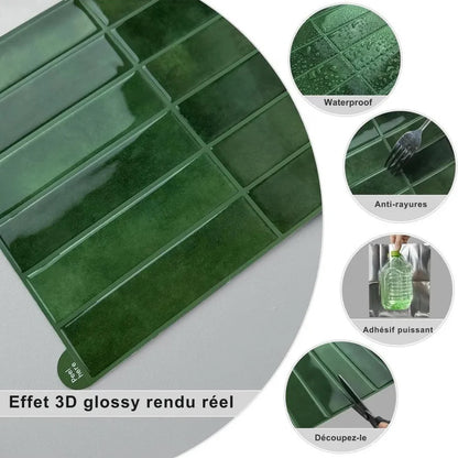 Carrelage adhésif effet 3D pour cuisine et salle de bain