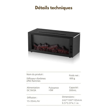 Diffuseur d’arômes à effet flamme