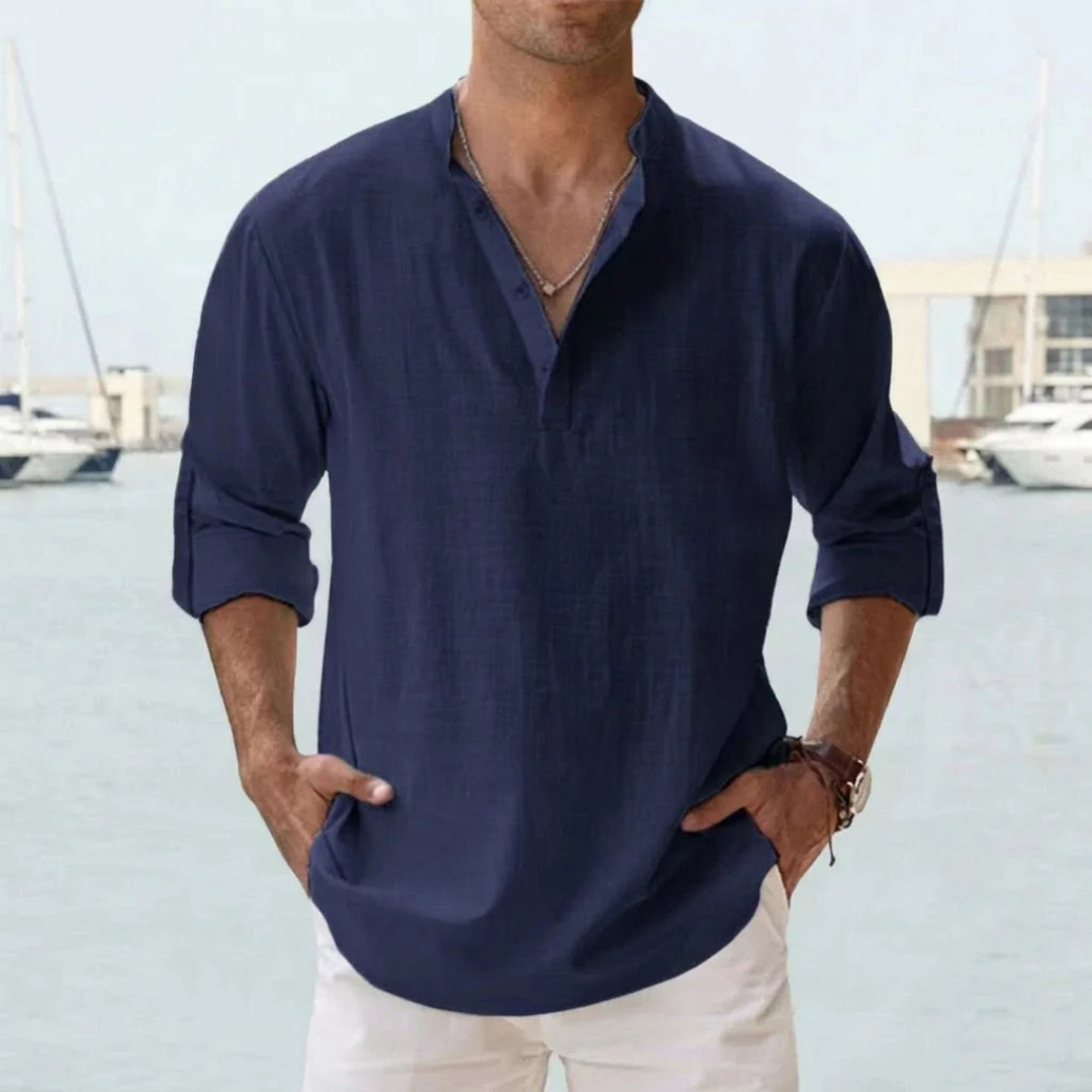Chemise lin respirant homme été léger