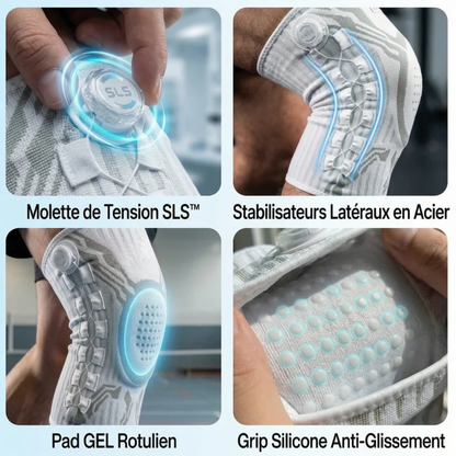 Genouillère de maintien renforcé avec stabilisation latérale