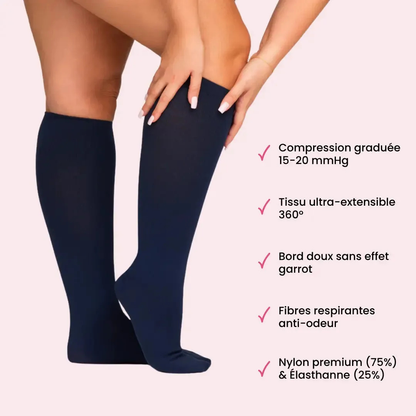 Chaussettes de Compression Confort+