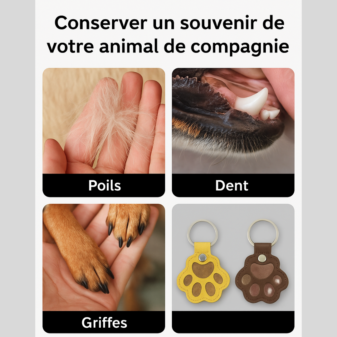 Schlüsselanhänger mit Tierabdruck als Souvenir