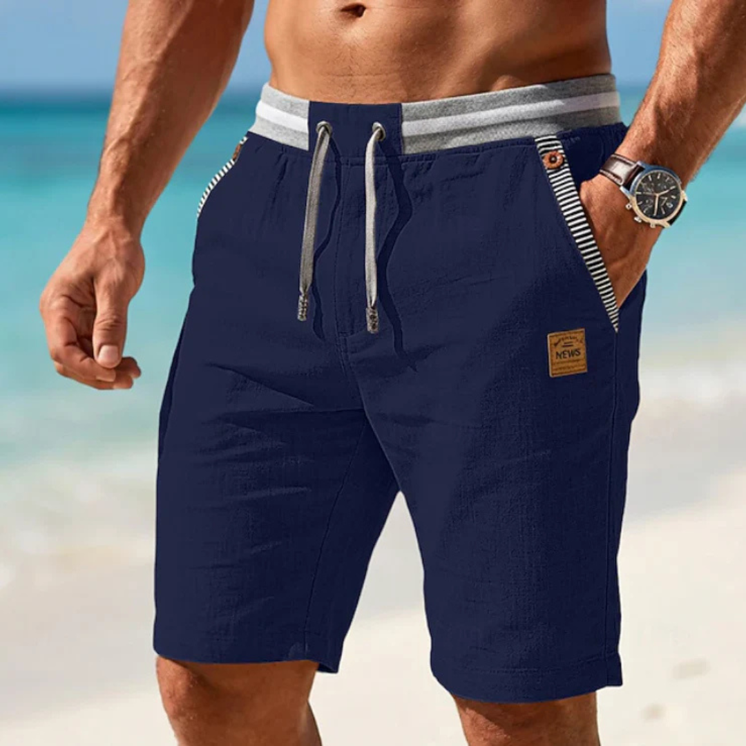 Leichte Sommershorts für Herren mit verstellbarem Kordelzug