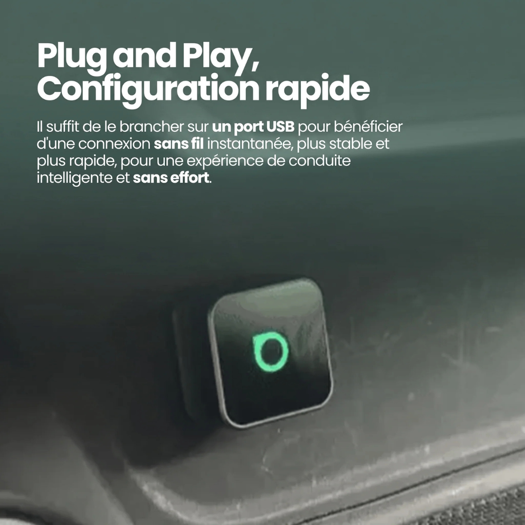 Mini Cube Connecteur CarPlay & Android Auto