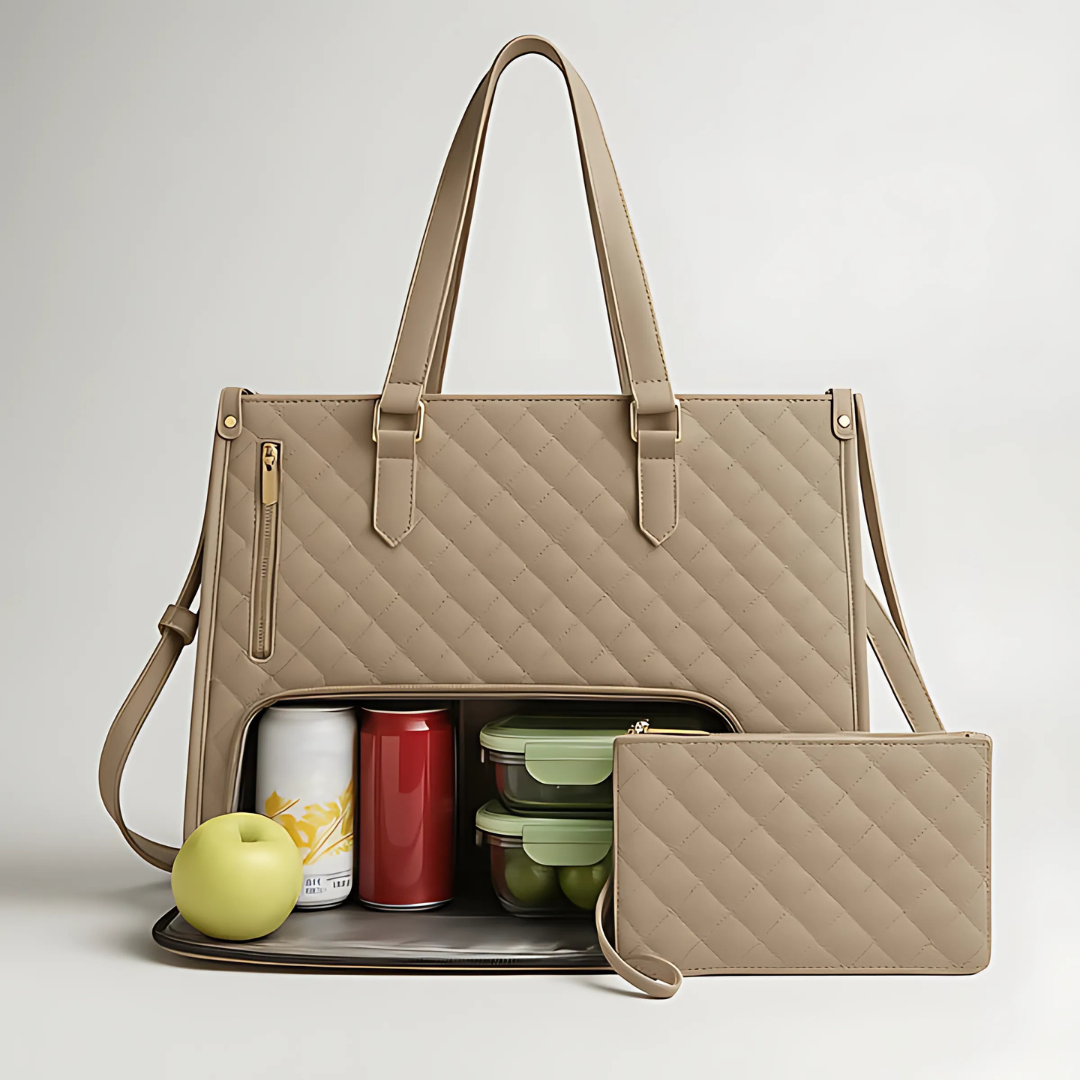 3-in-1 Damenhandtasche mit Laptop