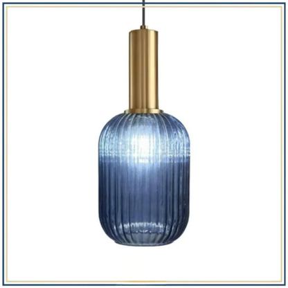 Lampadaire décoratif en verre texturé