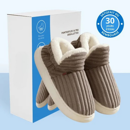 Chaussons cocooning doublés
