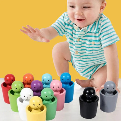 Jeu Montessori en Bois pour Apprendre les Couleurs