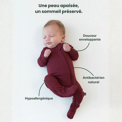 Pyjama bébé en bambou évolutif doux et confortable