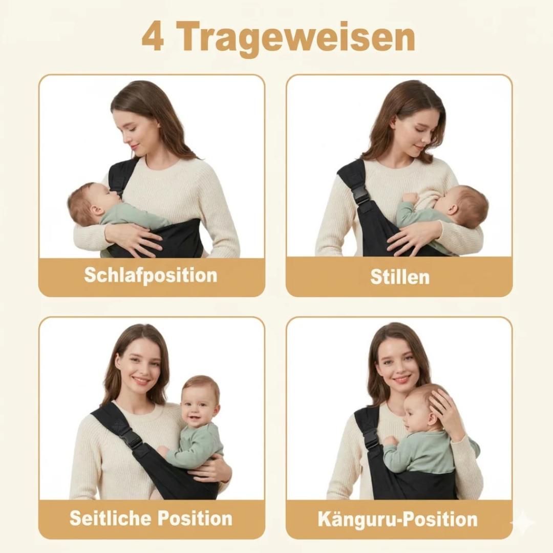 Porte-bébé ergonomique sécurisé