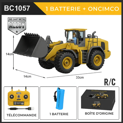 Engin de chantier télécommandé réaliste