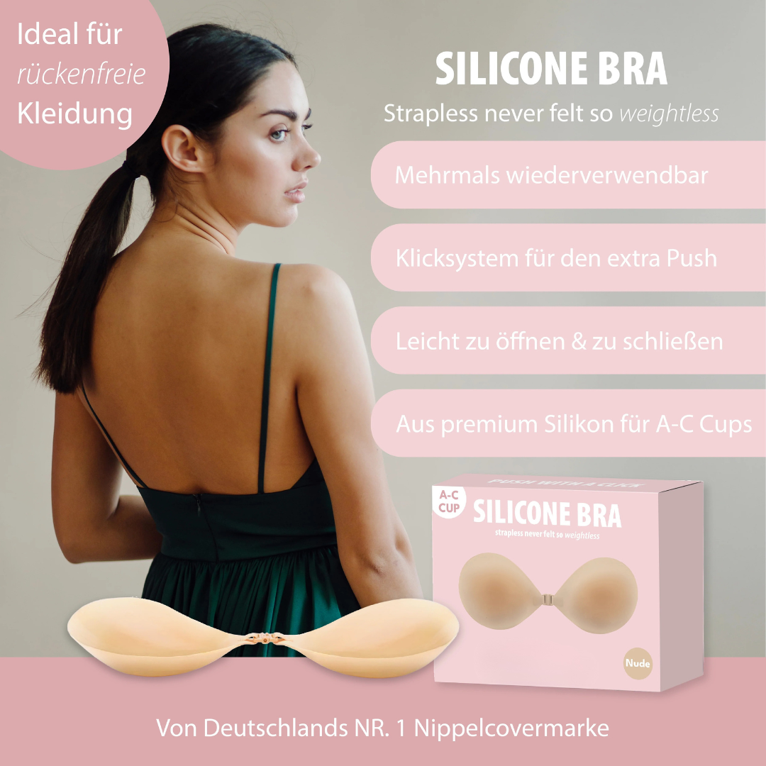Soutien-gorge invisible silicone sans bretelles