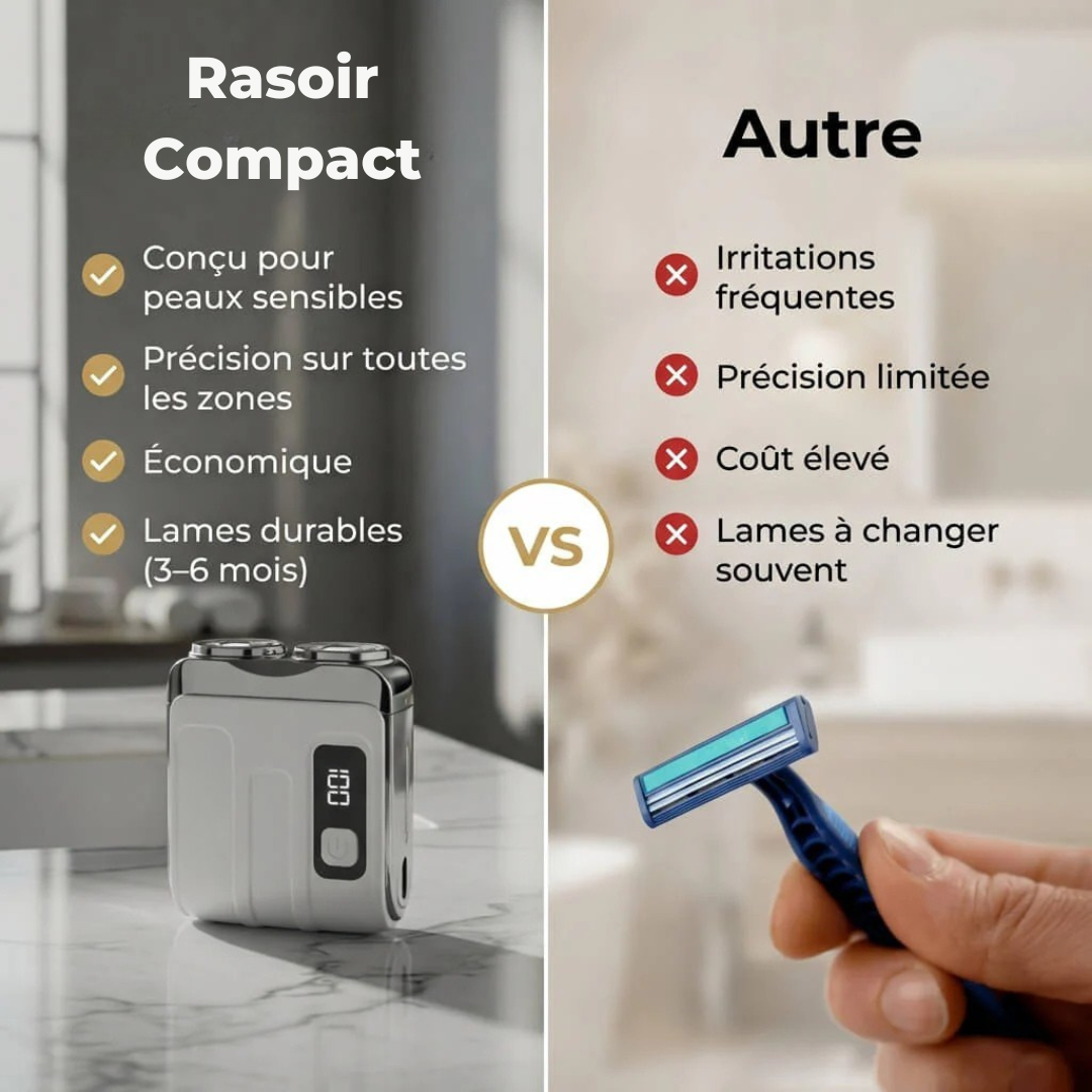 Kompakter Akku-Rasierer