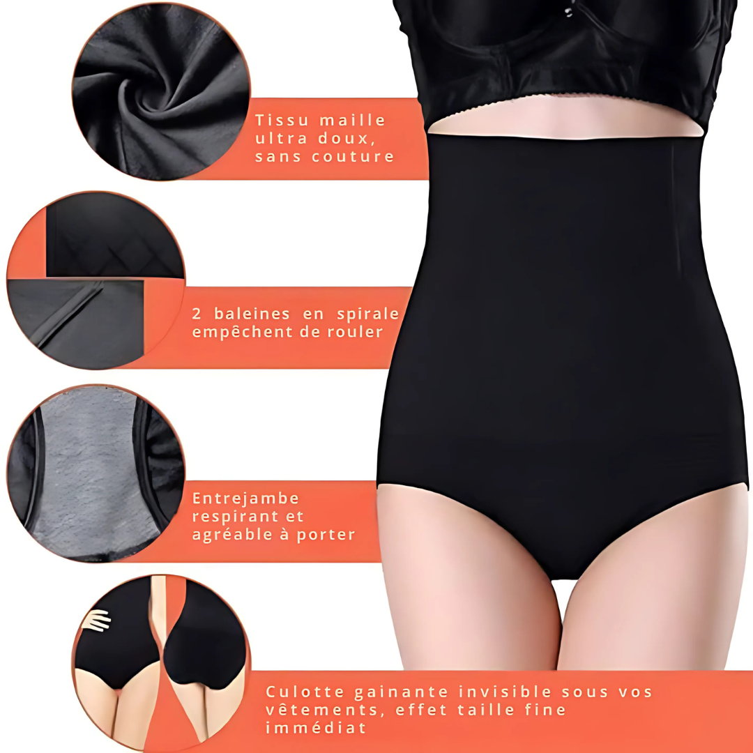 Culotte gainante taille haute