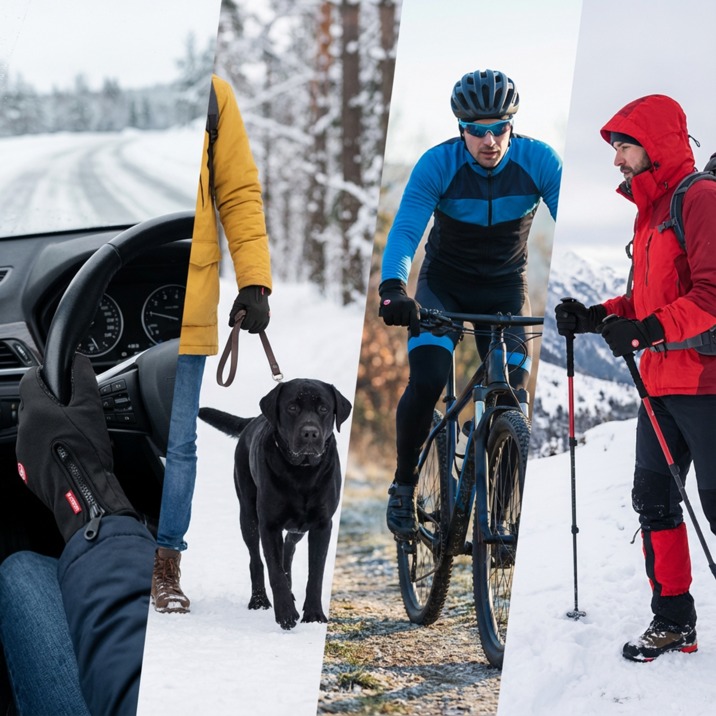 Wasserdichte Touchscreen-Winterhandschuhe