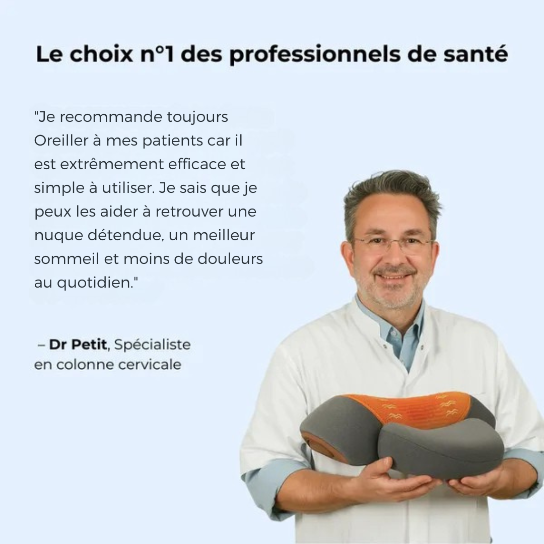 Oreiller ergonomique 3-en-1