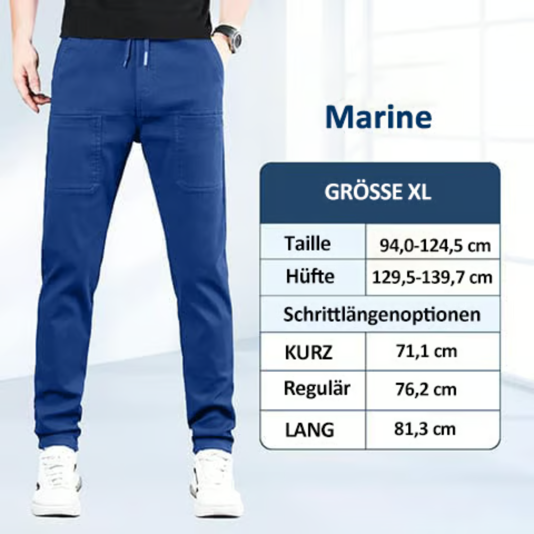Multifunktionale Herren-Hose mit sportlich-elegantem Schnitt