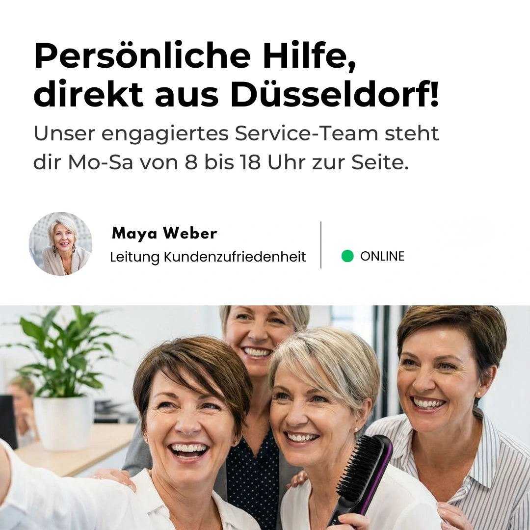 Intelligente Bürste für kurzes Haar