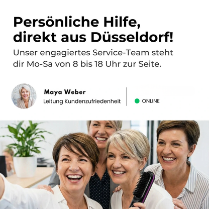 Intelligente Bürste für kurzes Haar