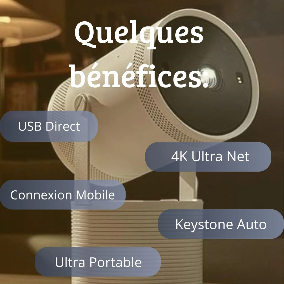 Mini Projecteur 4K Compact