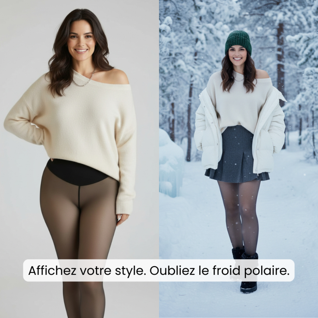 4-in-1-Fleece-Strumpfhose mit formender Wirkung