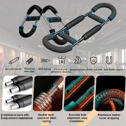 Verstellbare Trainingsstange für Arme und Brustmuskeln