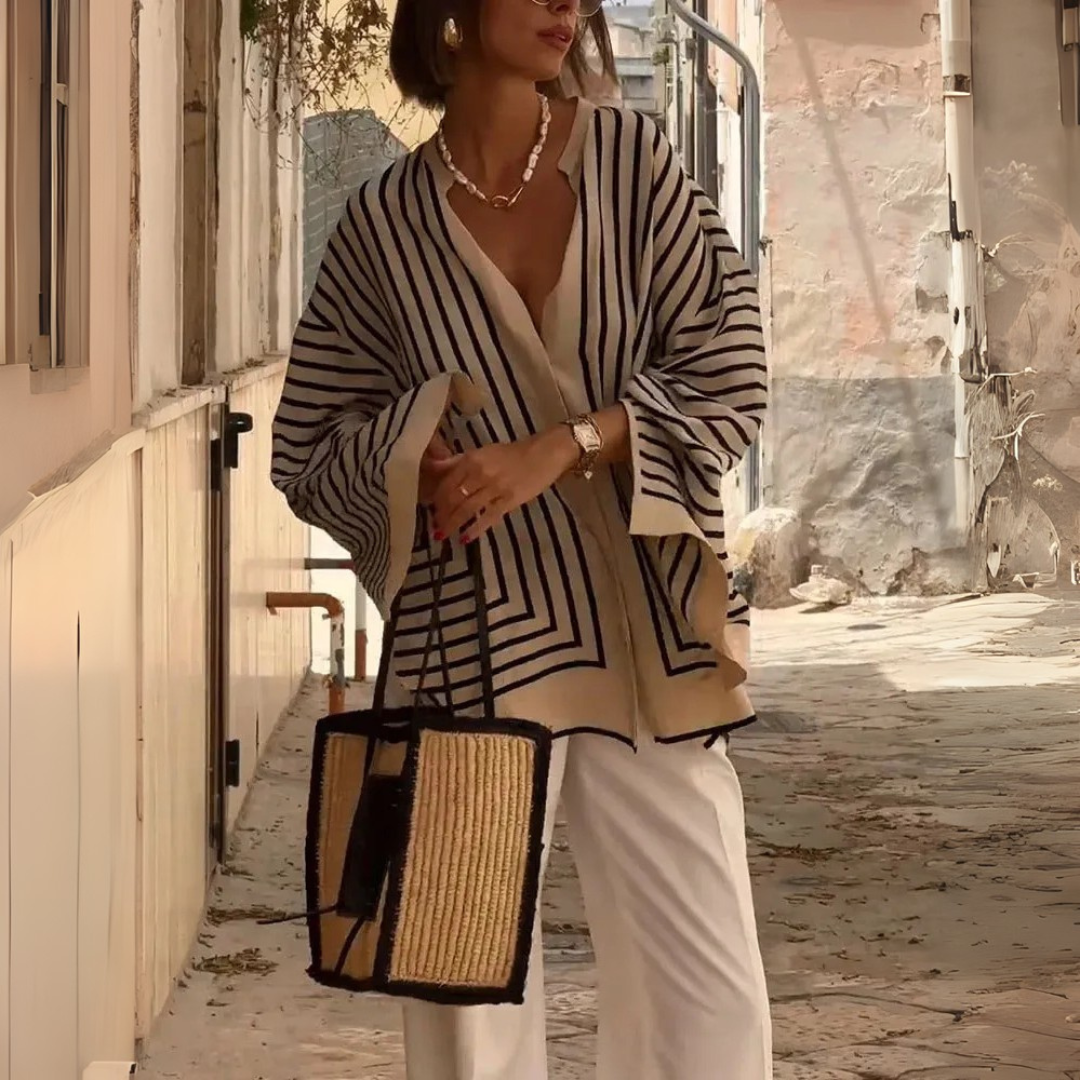 Chemise fluide à rayures