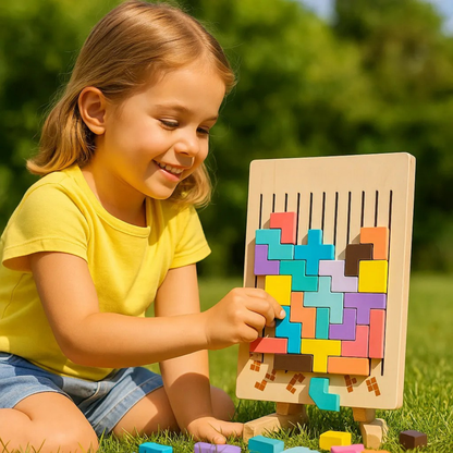 Tour d'empilage éducative en bois