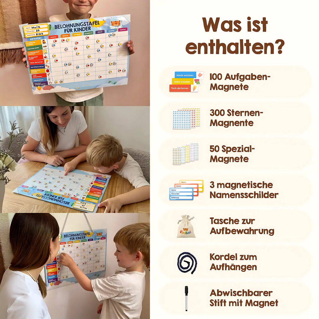 Belohnungstafel Kinder