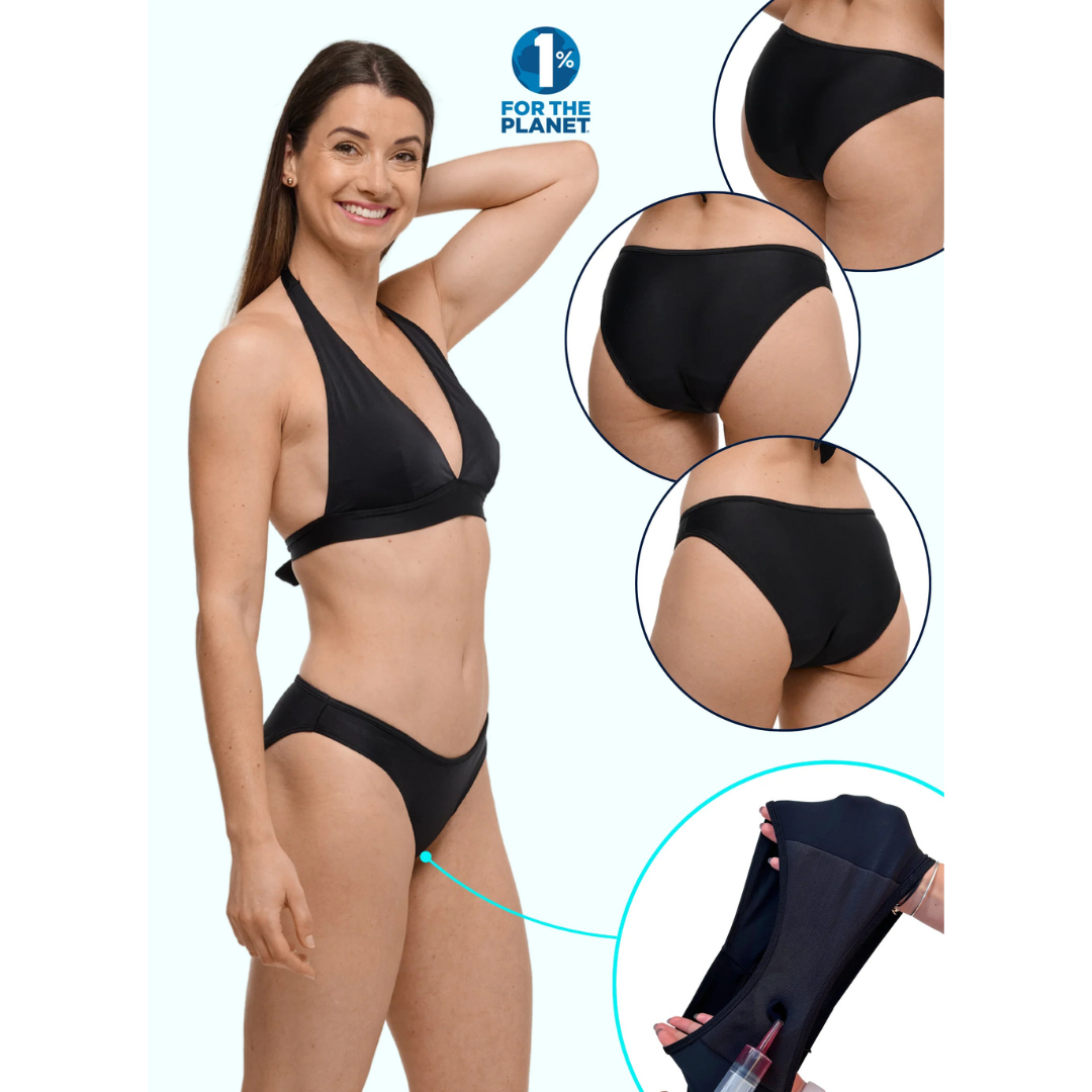 Bas de maillot de bain menstruel pour femme