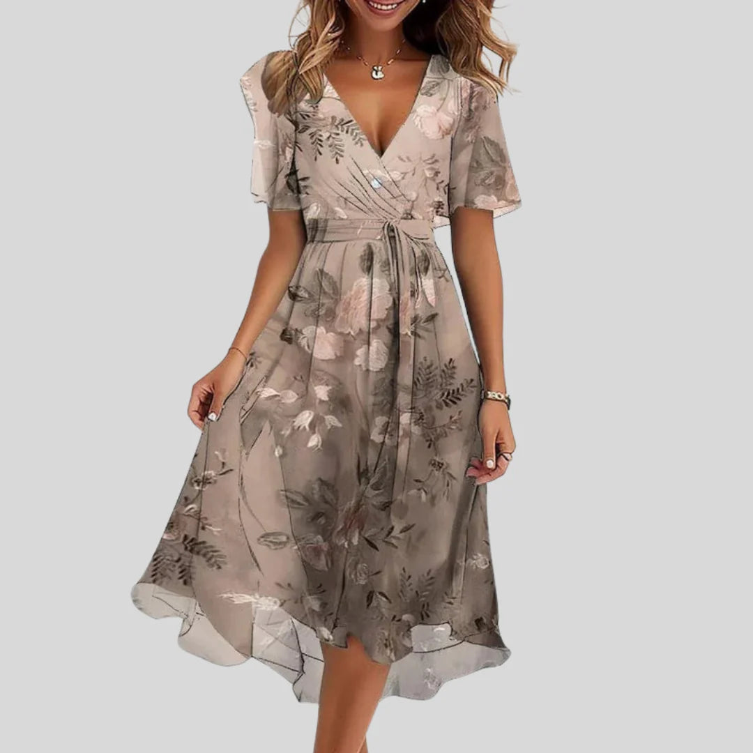 Robe d’été fluide à motif floral