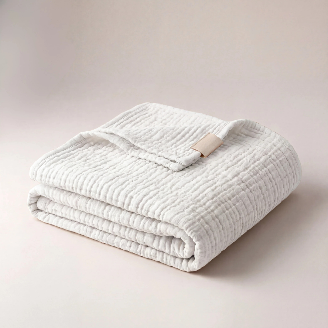 Couverture en Mousseline de Coton Douce et Respirante