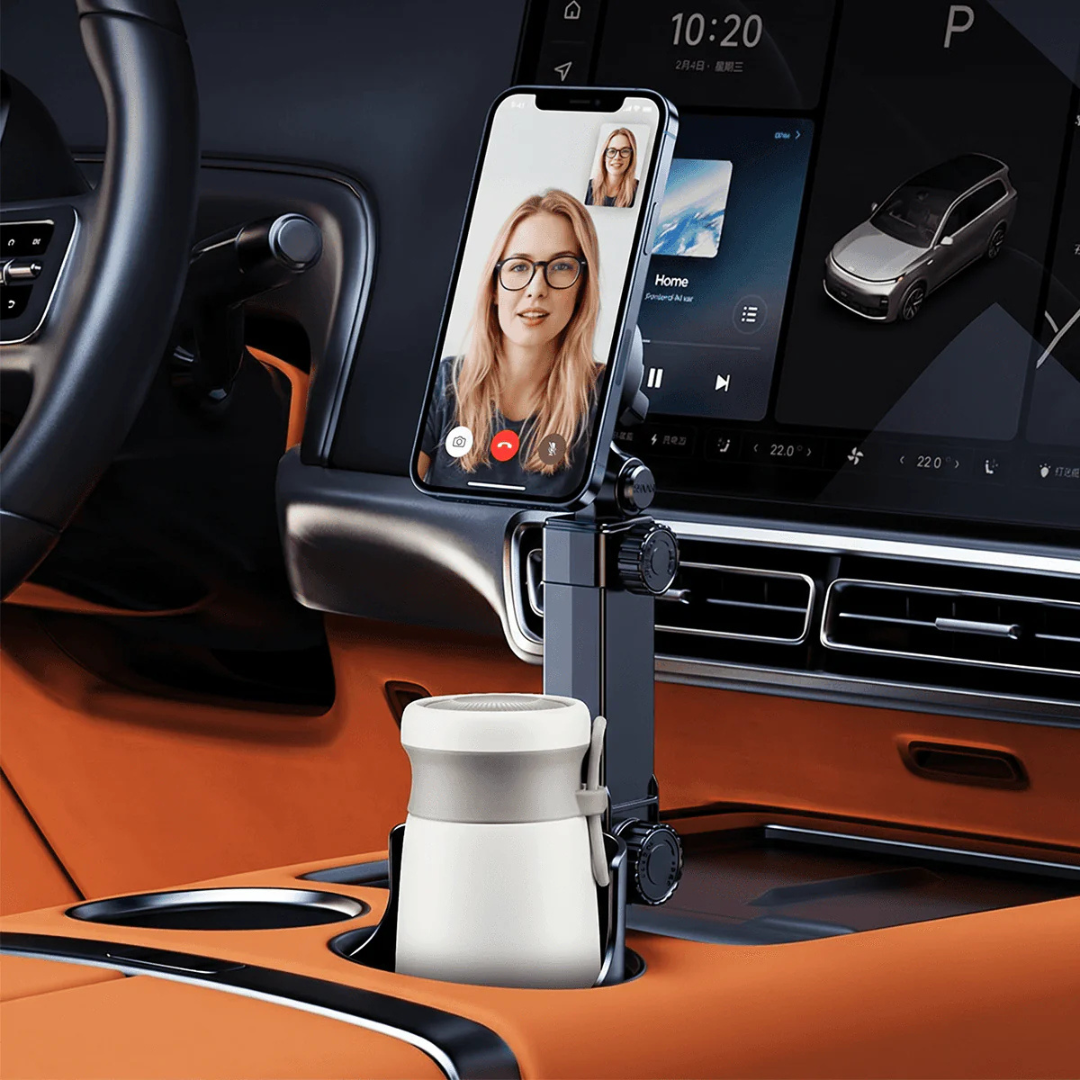 Verstellbare Handy- und Getränkehalterhalterung für das Auto