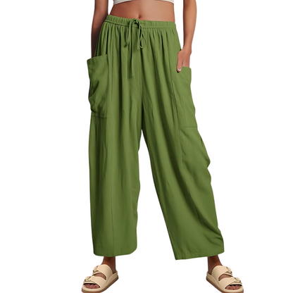 Pantalon en lin femme