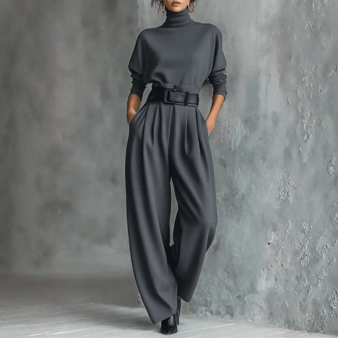 Combinaison élégante col montant