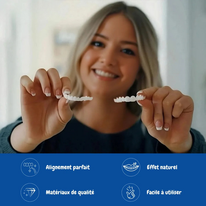 Facettes dentaires souples à clipser – Sourire immédiat sans douleur