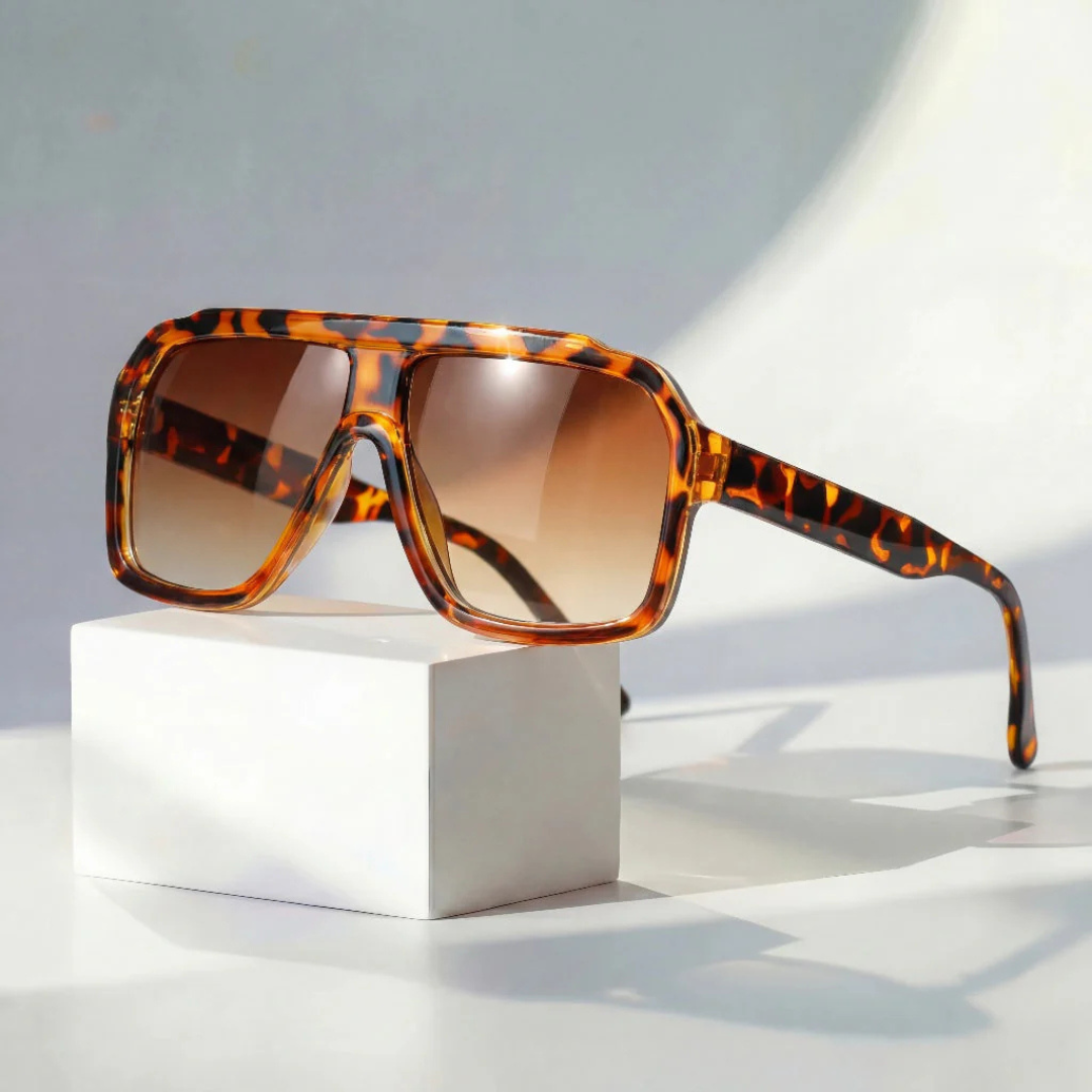 Retro-Pilotenbrille mit UV400-Schutz und Farbverlauf