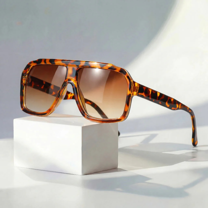 Retro-Pilotenbrille mit UV400-Schutz und Farbverlauf