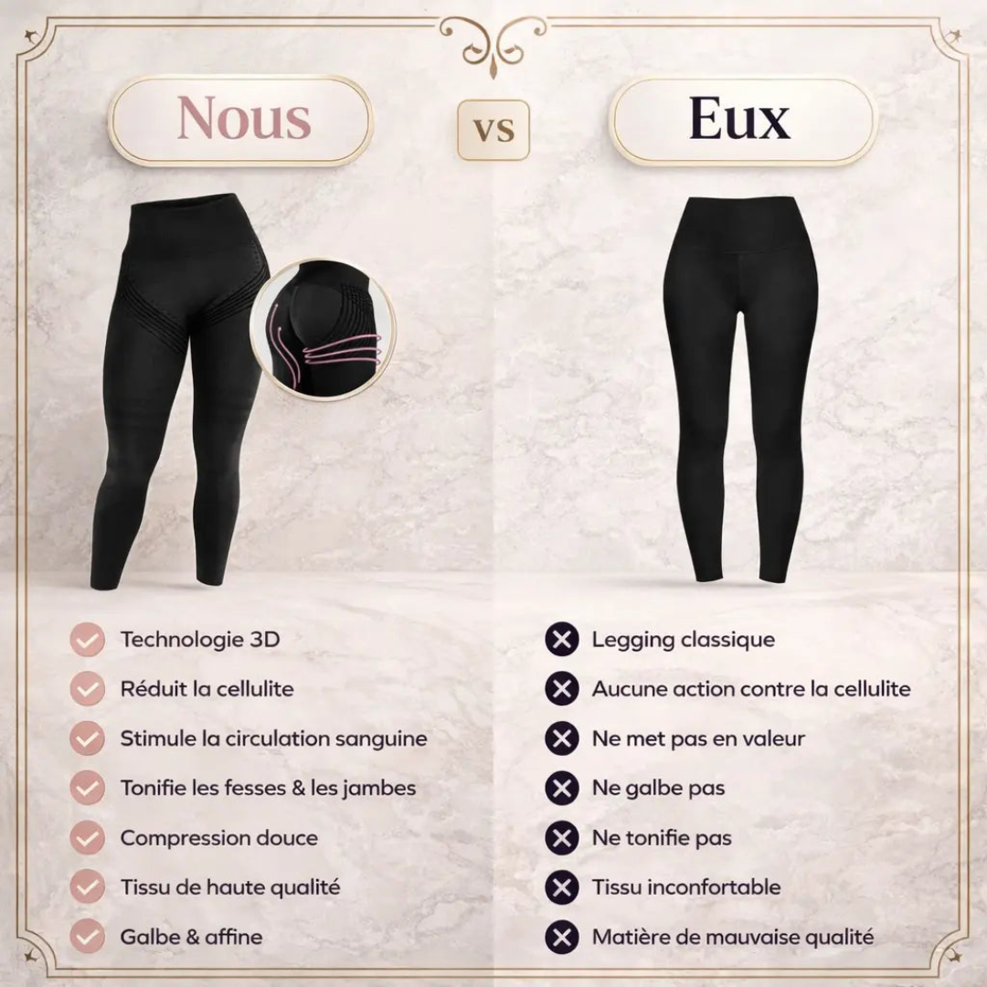 Legging 3D Sculptant et Affinant