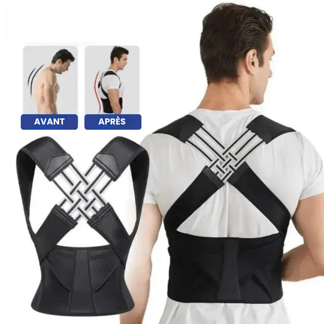 Ceinture correctrice de posture réglable pour le dos