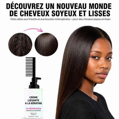 Peigne Lissant Hydratant Cheveux Crépus