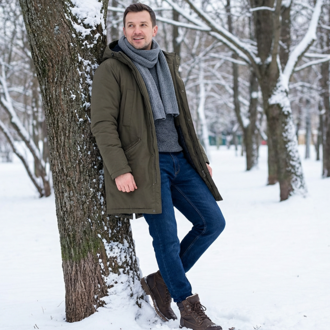 Herrenjeans mit Fleecefutter