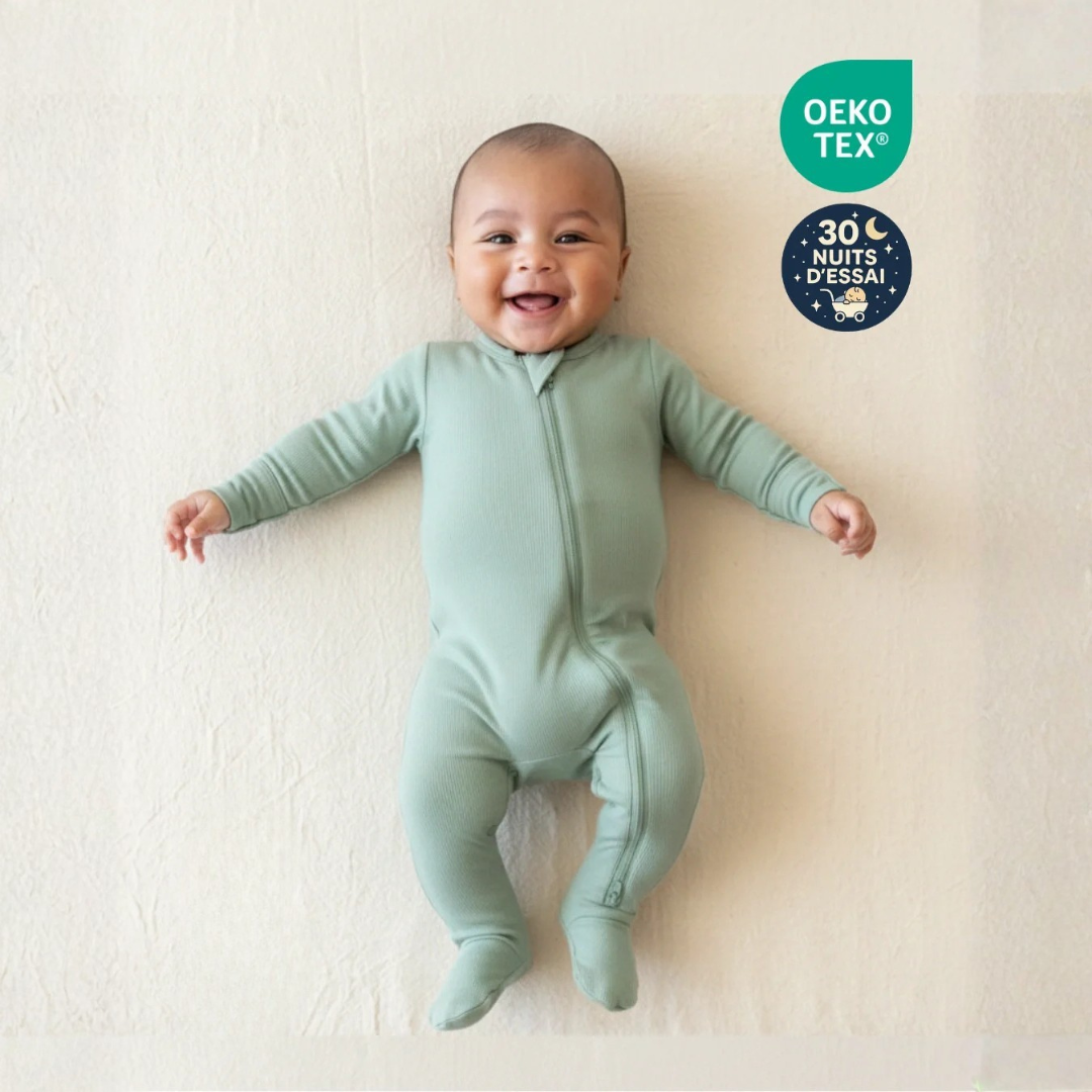 Pyjama bébé en bambou évolutif doux et confortable