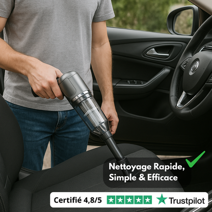 Aspirateur sans fil voiture compact et rechargeable