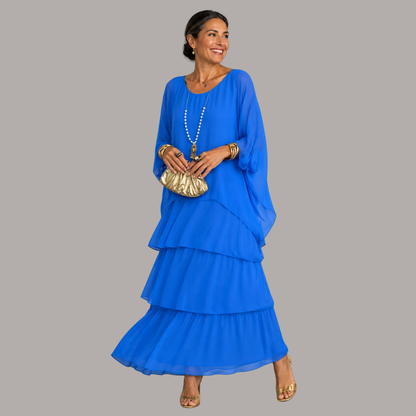 Elegantes und bequemes, fließendes langes Kleid für Damen