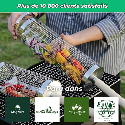 Edelstahlkorb für den Grill