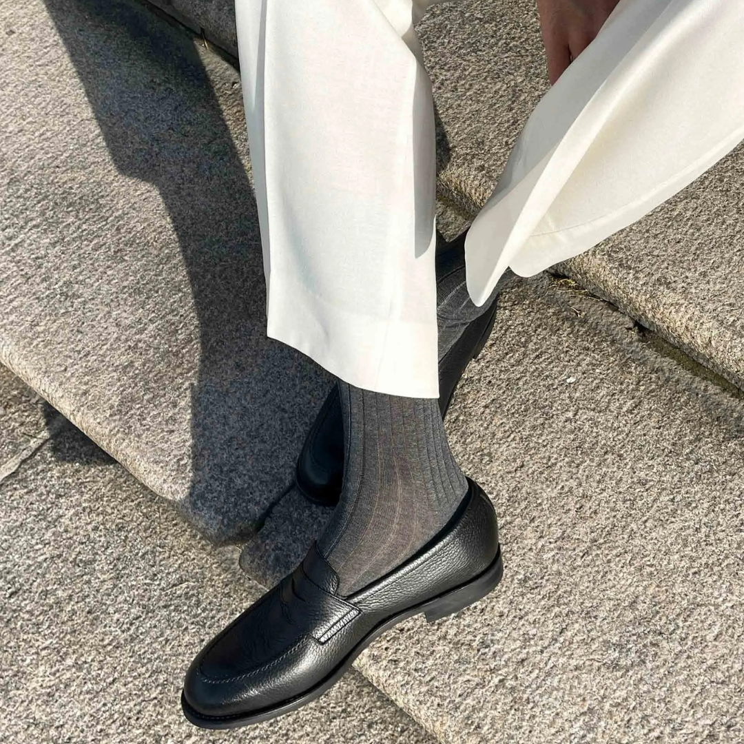 Elegante Herren-Leder-Mokassins