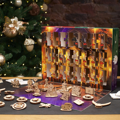 Kreativer Bastel-Adventskalender aus Holz