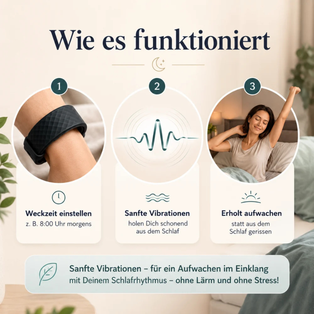 Intelligentes Armband mit Vibrationswecker